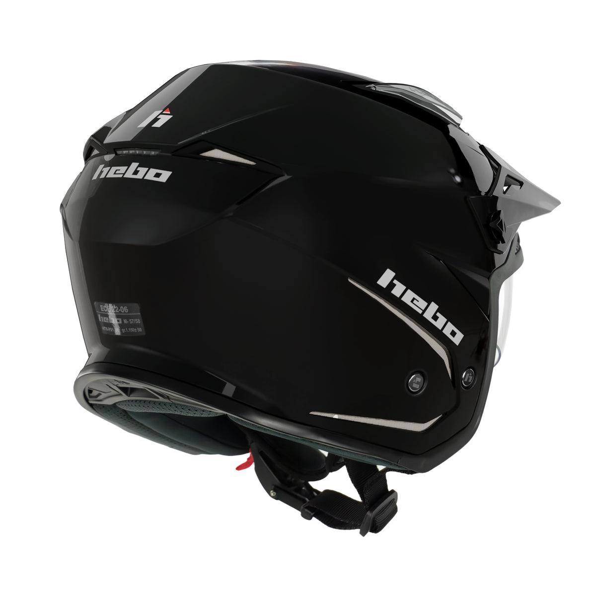 HELMET ZONE 5 MONOCOLOR GLOSSY BLACK