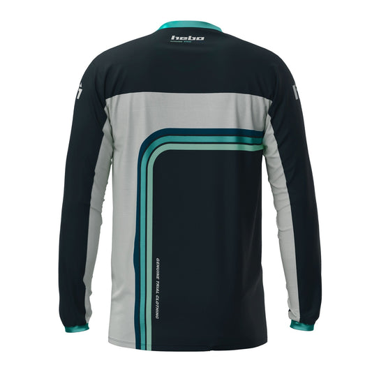 Camiseta Pro Trial Retro Verde - Hebo