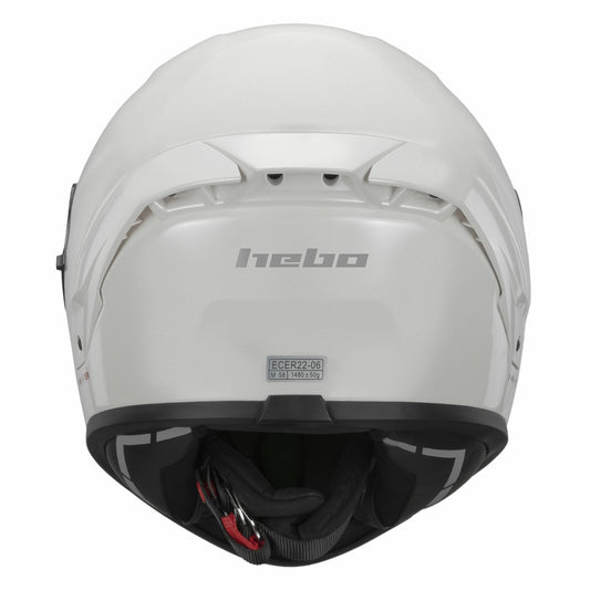 Casco Suzuka Integral Fibra Blanco - Hebo