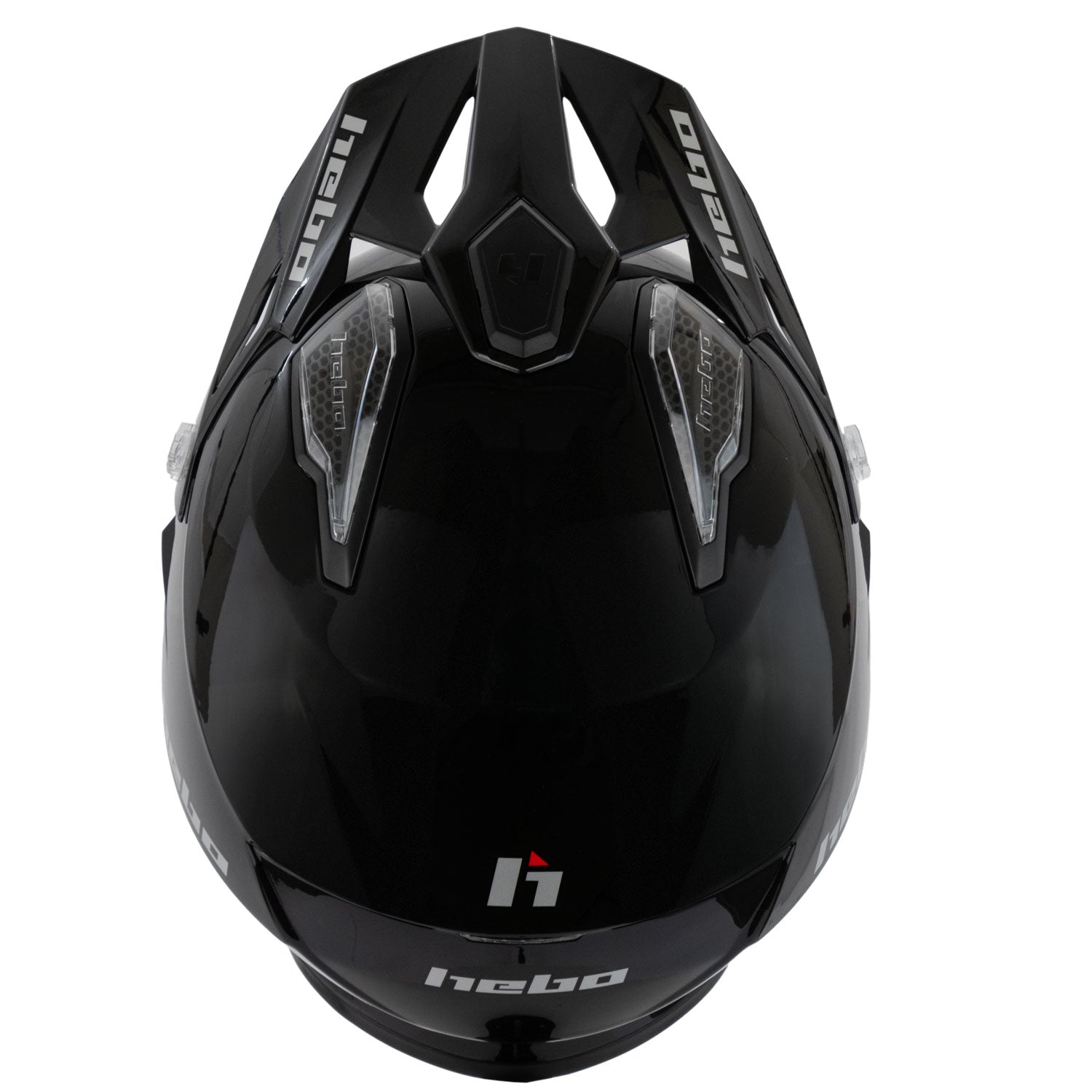 Casco Zone 5 Monocolor Negro Brillo - Hebo