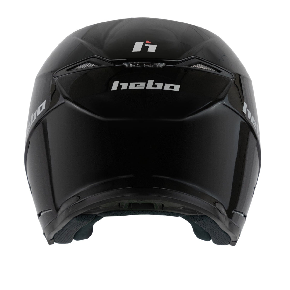 Casco Zone 5 Monocolor Negro Brillo - Hebo