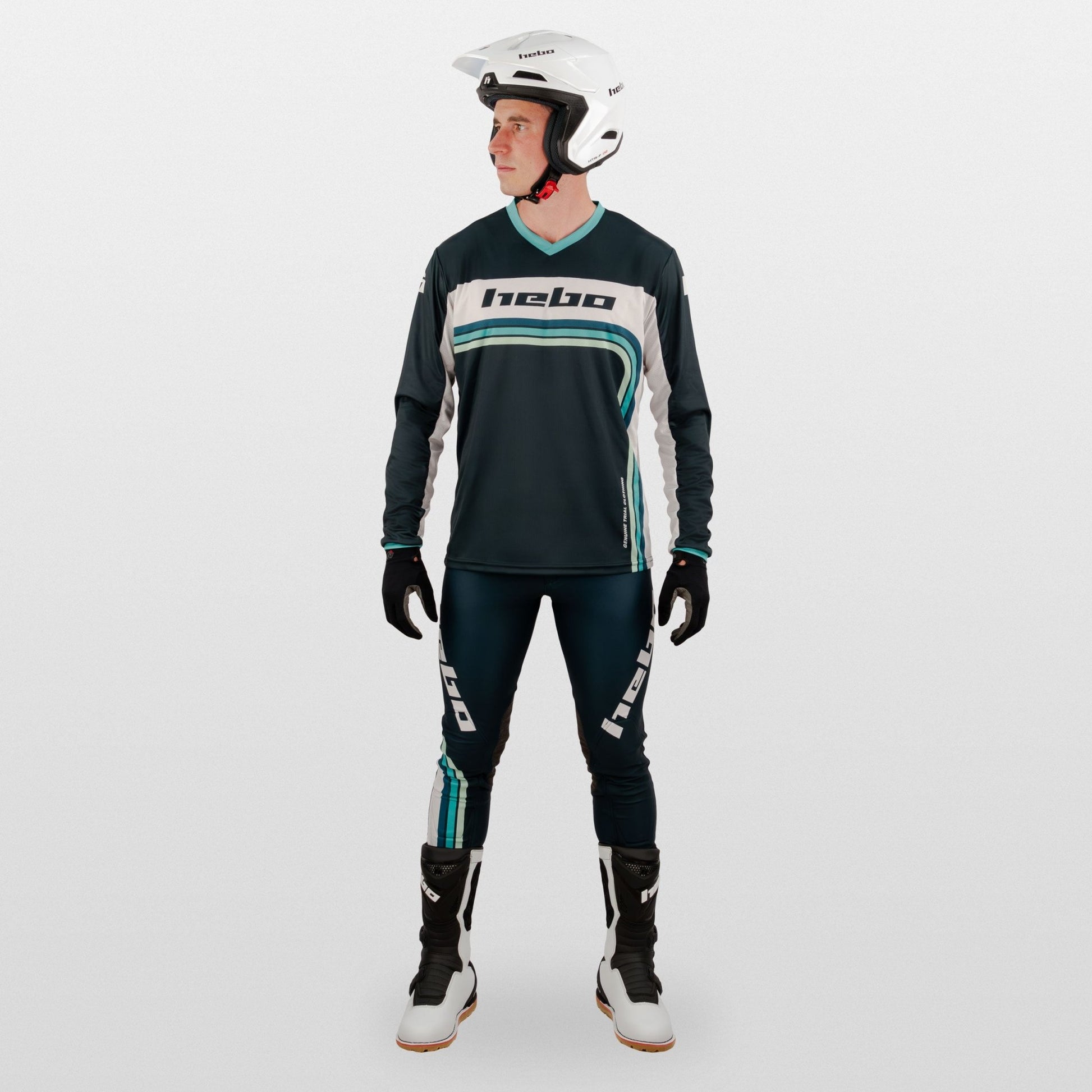 Pantalon Pro Trial Retro Verde - Hebo