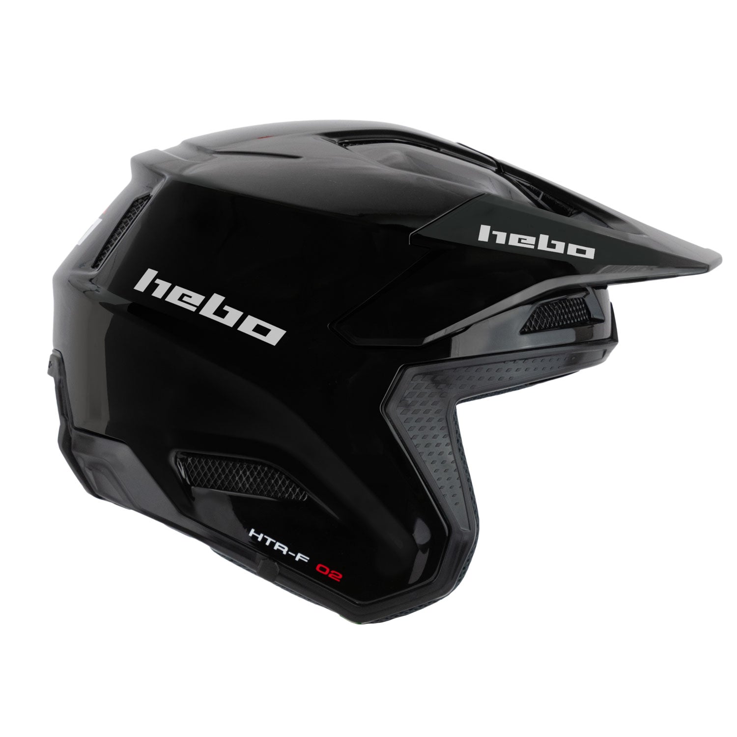Casco Zone Pro Monocolor Negro - Hebo