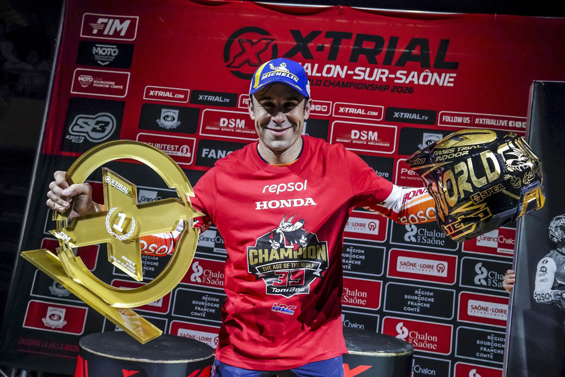 TONI BOU, NUEVO TÍTULO MUNDIAL DE X-TRIAL, CON HEBO COMO ALIADO DESDE HACE CASI DOS DÉCADAS - Hebo