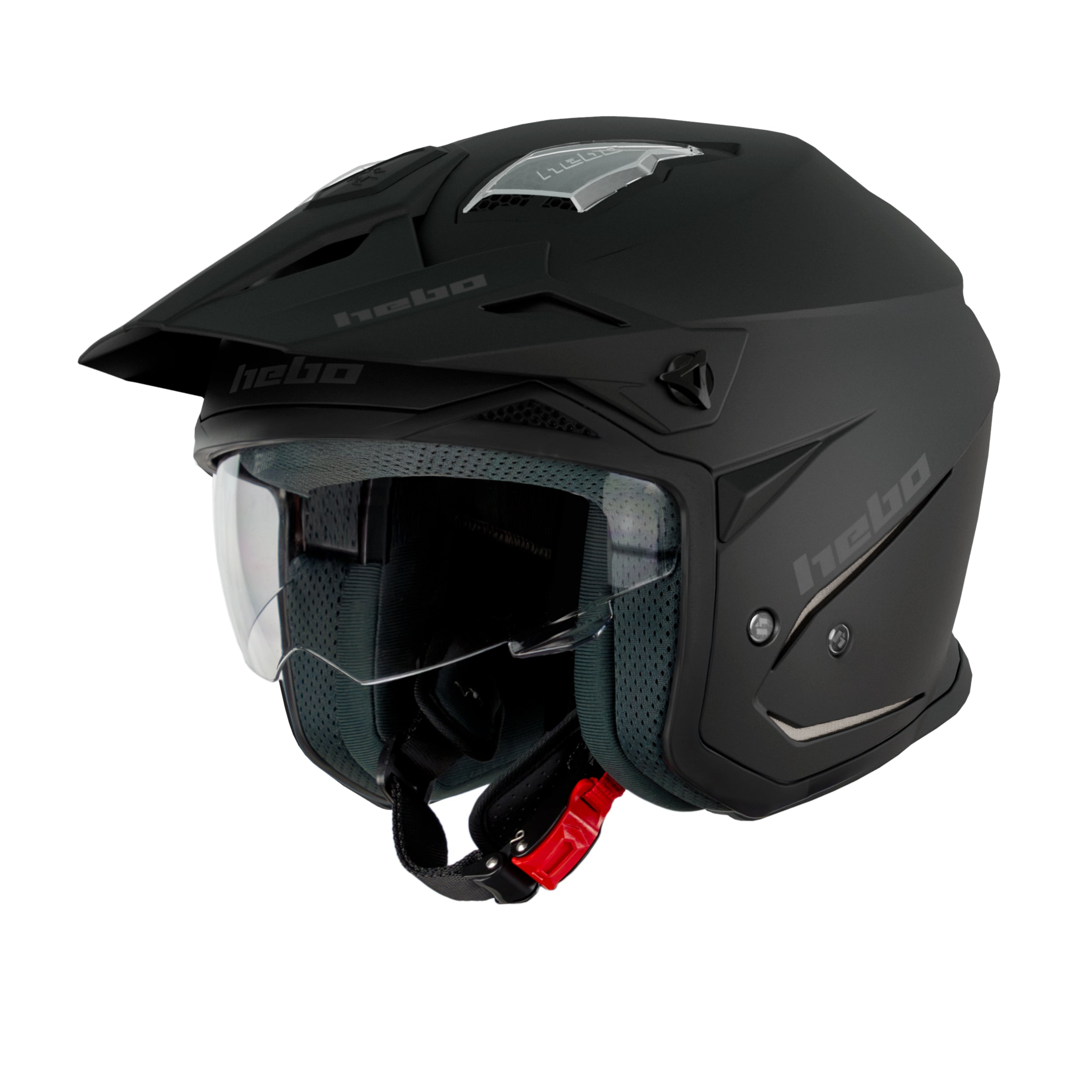 Casco Zone 5 Monocolor Negro Mate - Hebo