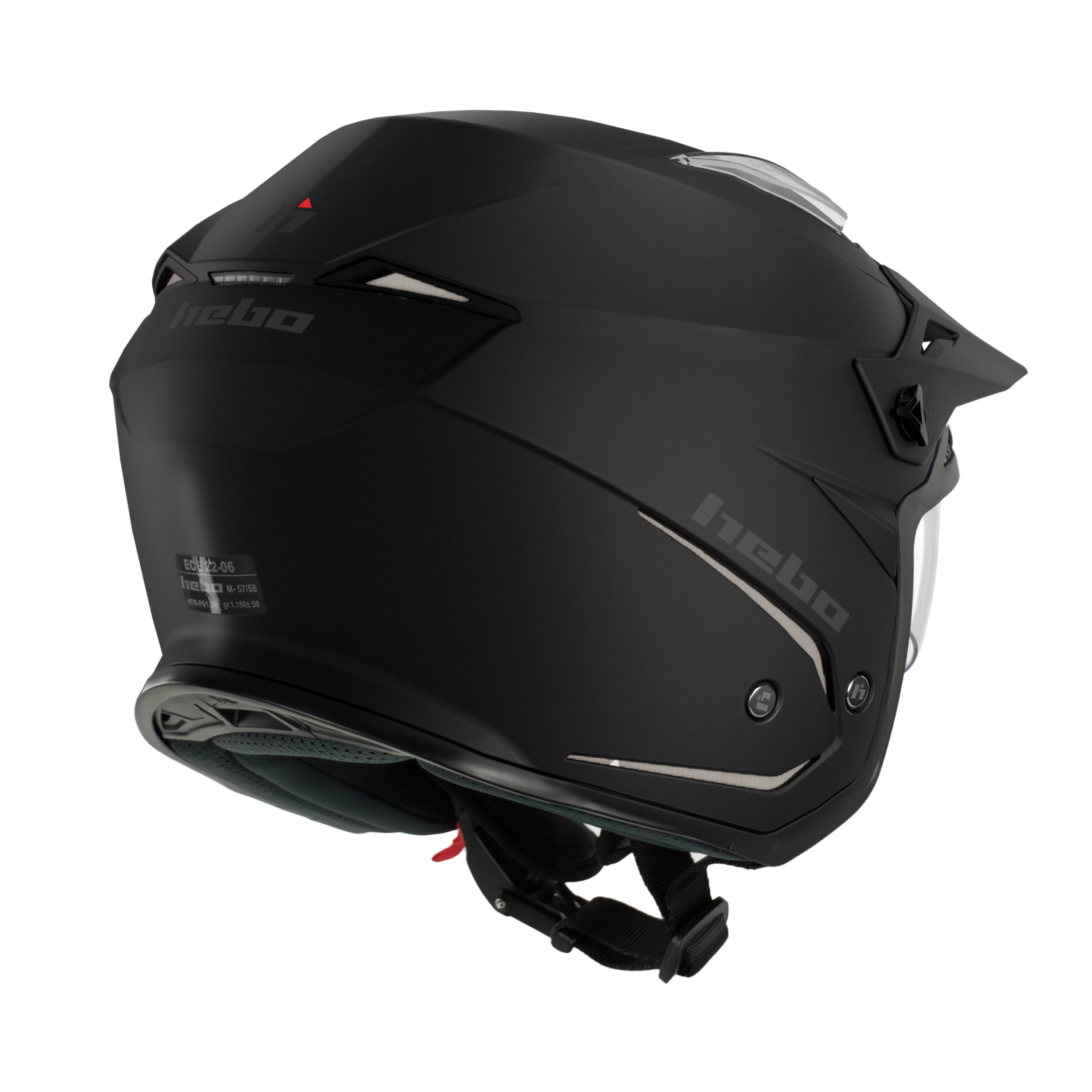 Casco Zone 5 Monocolor Negro Mate - Hebo