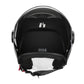 Casco Demi Jet Ctr Negro Brillo