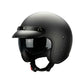 HELMET RETRO JET BLACK MATT
