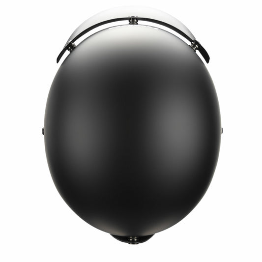 Casco Retro Jet Negro Mate