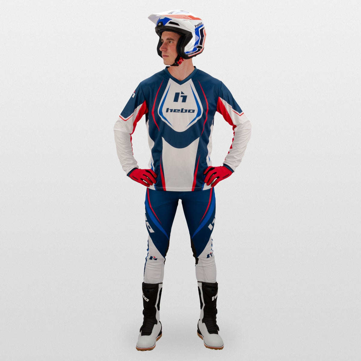 Camiseta Pro Trial Classic Blanca - Hebo
