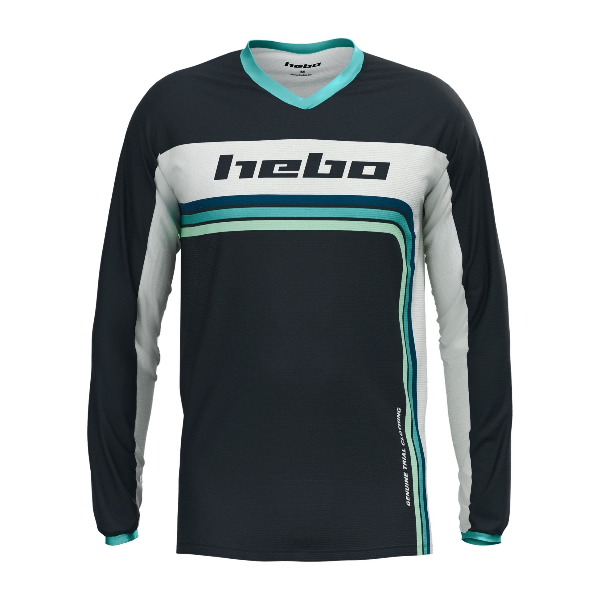 Camiseta Pro Trial Retro Verde - Hebo