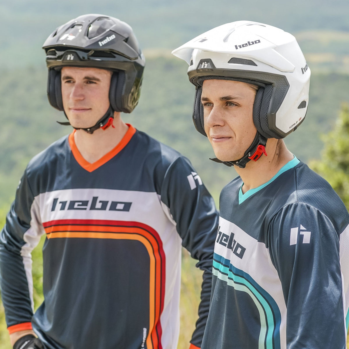 Camiseta Pro Trial Retro Verde - Hebo