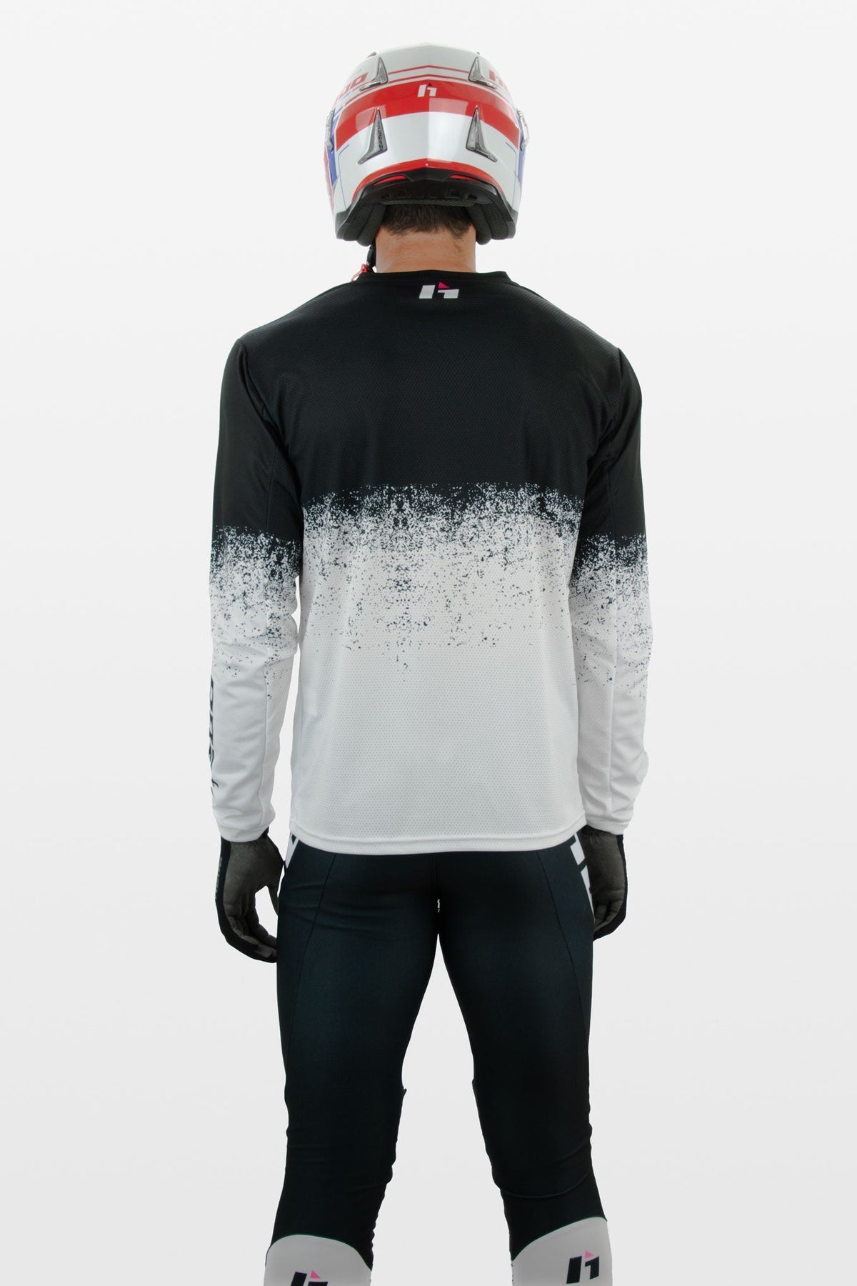 Camiseta Pro Trial V Dripped Blanco - Hebo