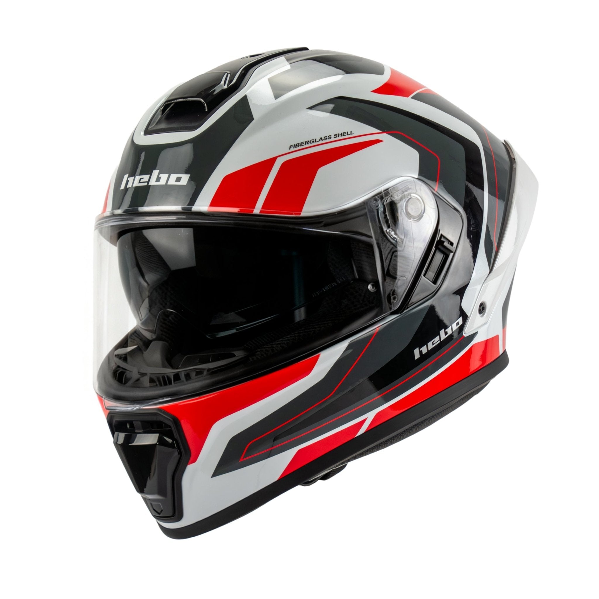 Helmet A618 SPACE Full Face Fiber Red - Hebo