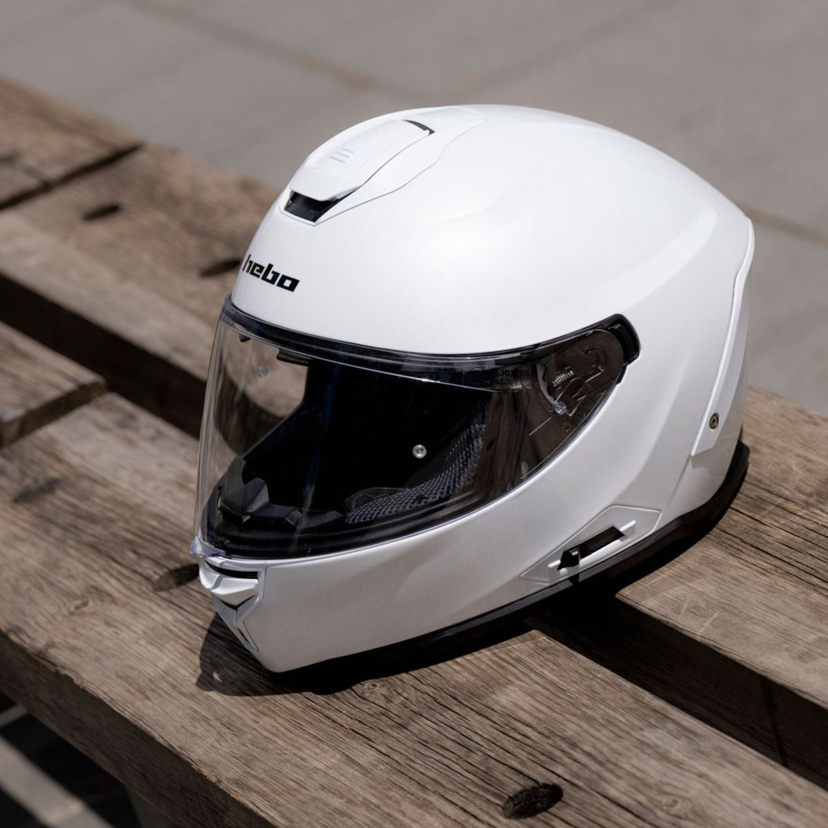 Casco Integral Solid Blanco - Hebo