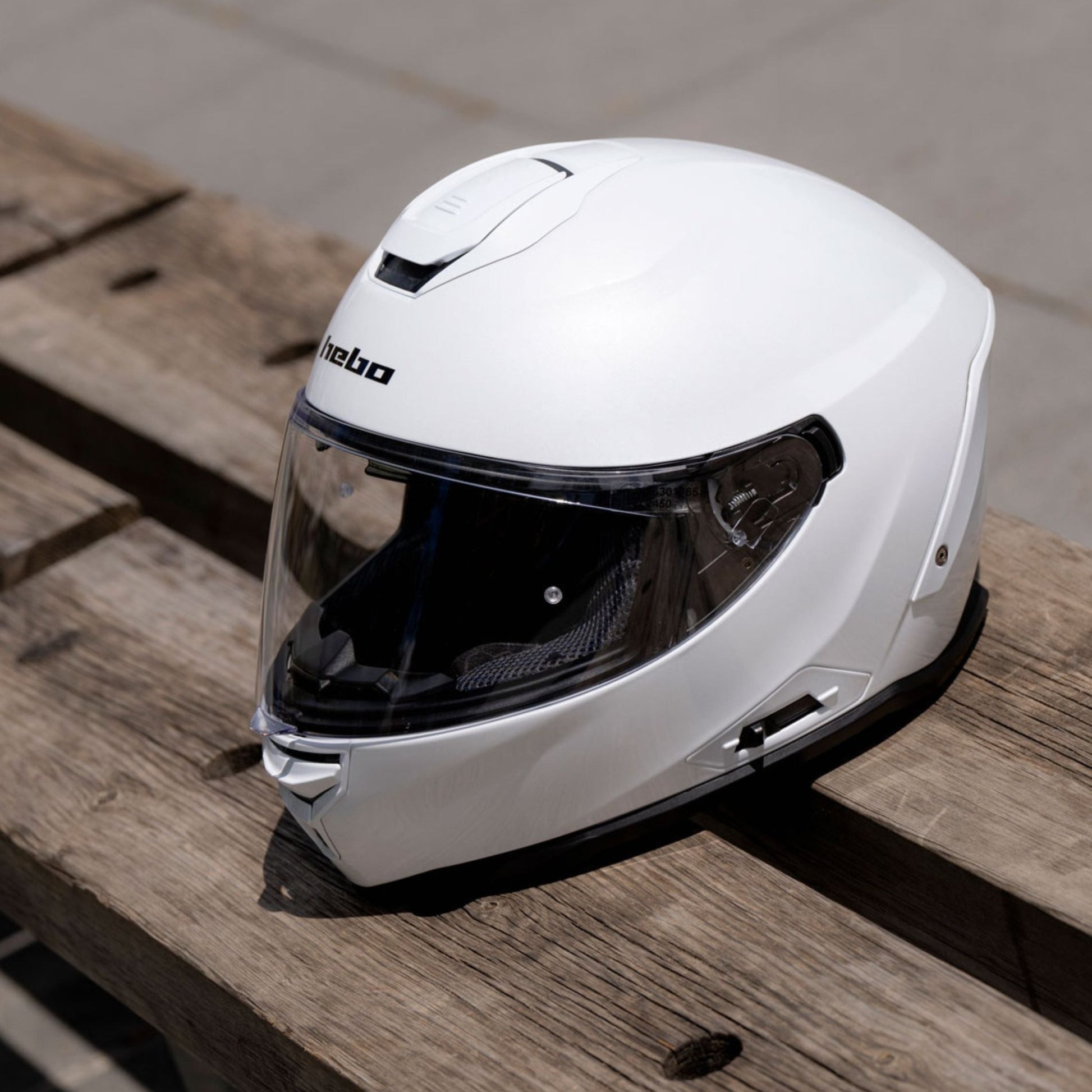 Casco Integral Solid Blanco - Hebo