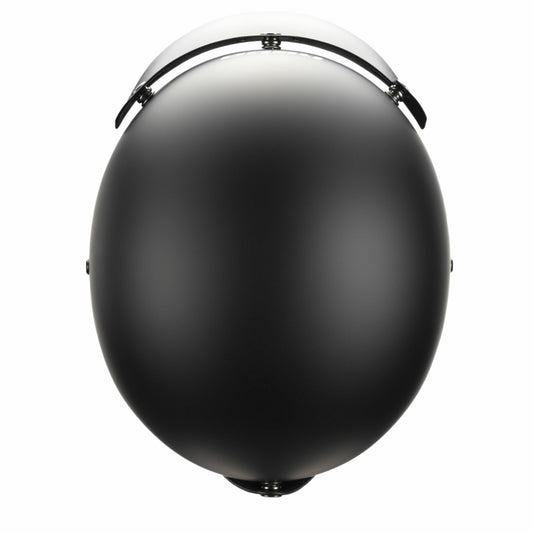 Casco Retro Jet Negro Mate - Hebo