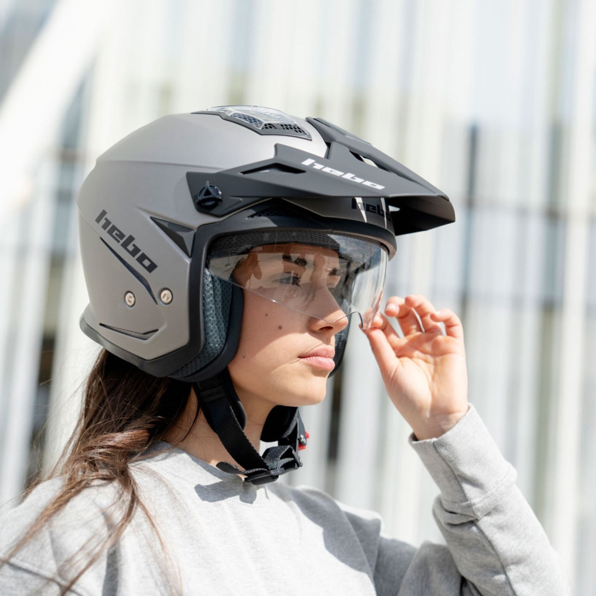 Casco Zone 5 Duo Gris - Hebo