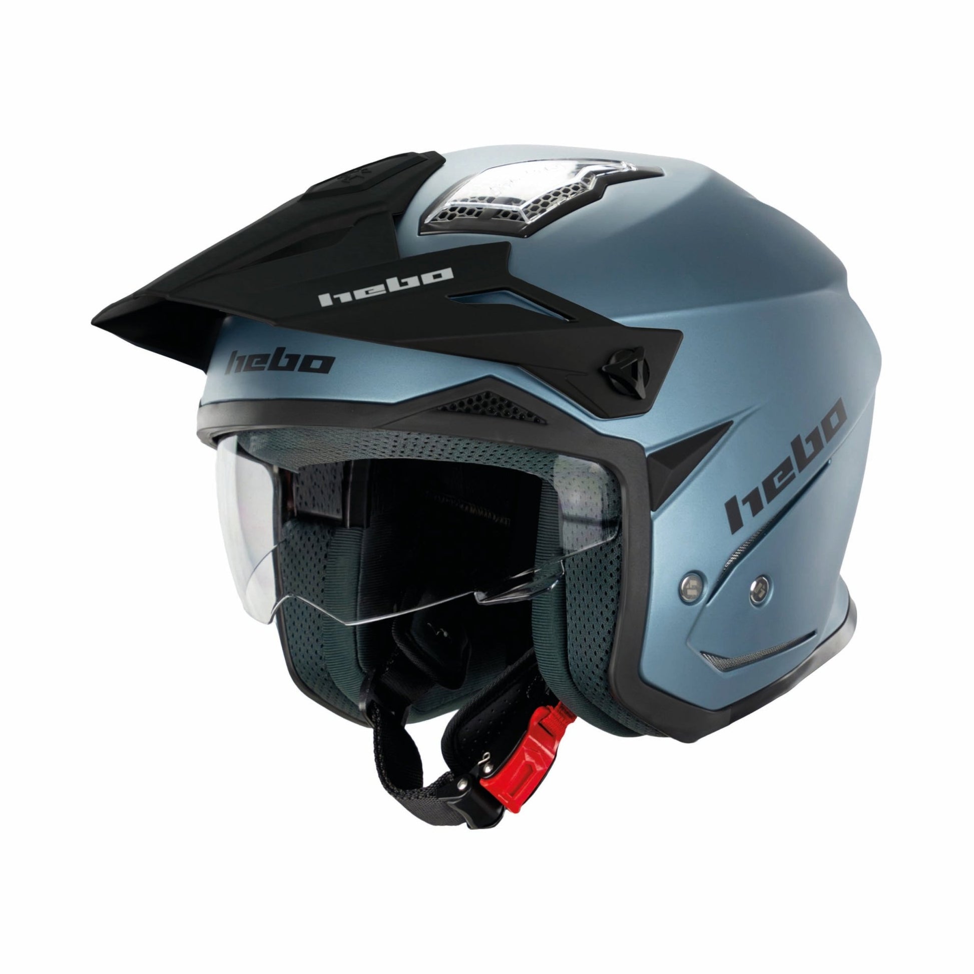 CASCO ZONE 5 DUO MATE AZUL - Hebo
