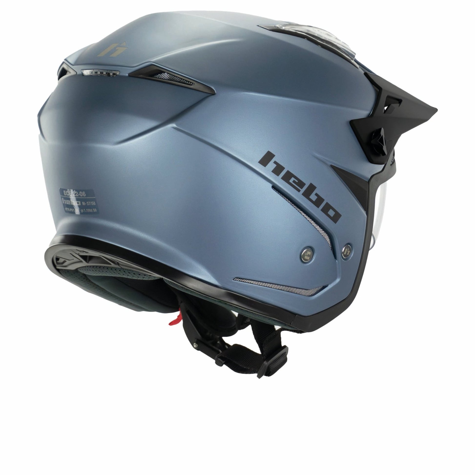 CASCO ZONE 5 DUO MATE AZUL - Hebo