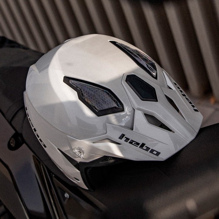 CASCO ZONE 5 MONOCOLOR BLANCO - Hebo