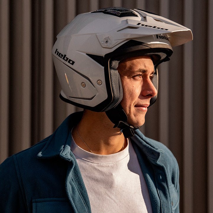 CASCO ZONE 5 MONOCOLOR BLANCO - Hebo