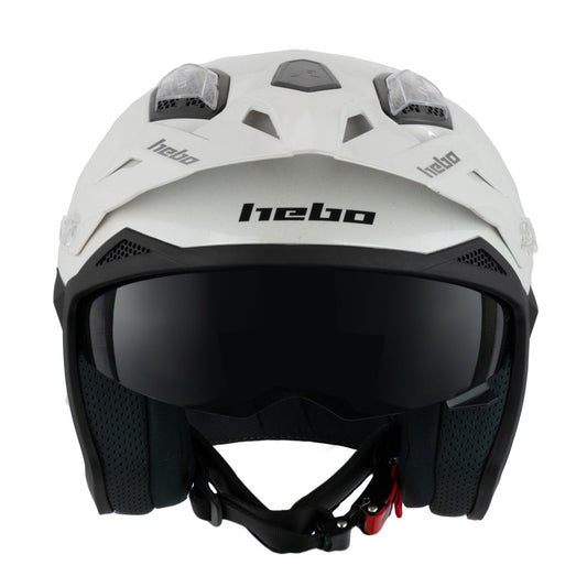 CASCO ZONE 5 MONOCOLOR BLANCO - Hebo