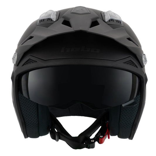 Casco Zone 5 Monocolor Negro Mate - Hebo