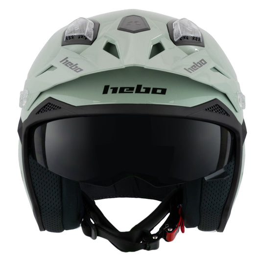 CASCO ZONE 5 MONOCOLOR VERDE - Hebo