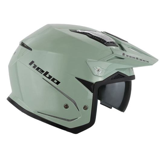 CASCO ZONE 5 MONOCOLOR VERDE - Hebo