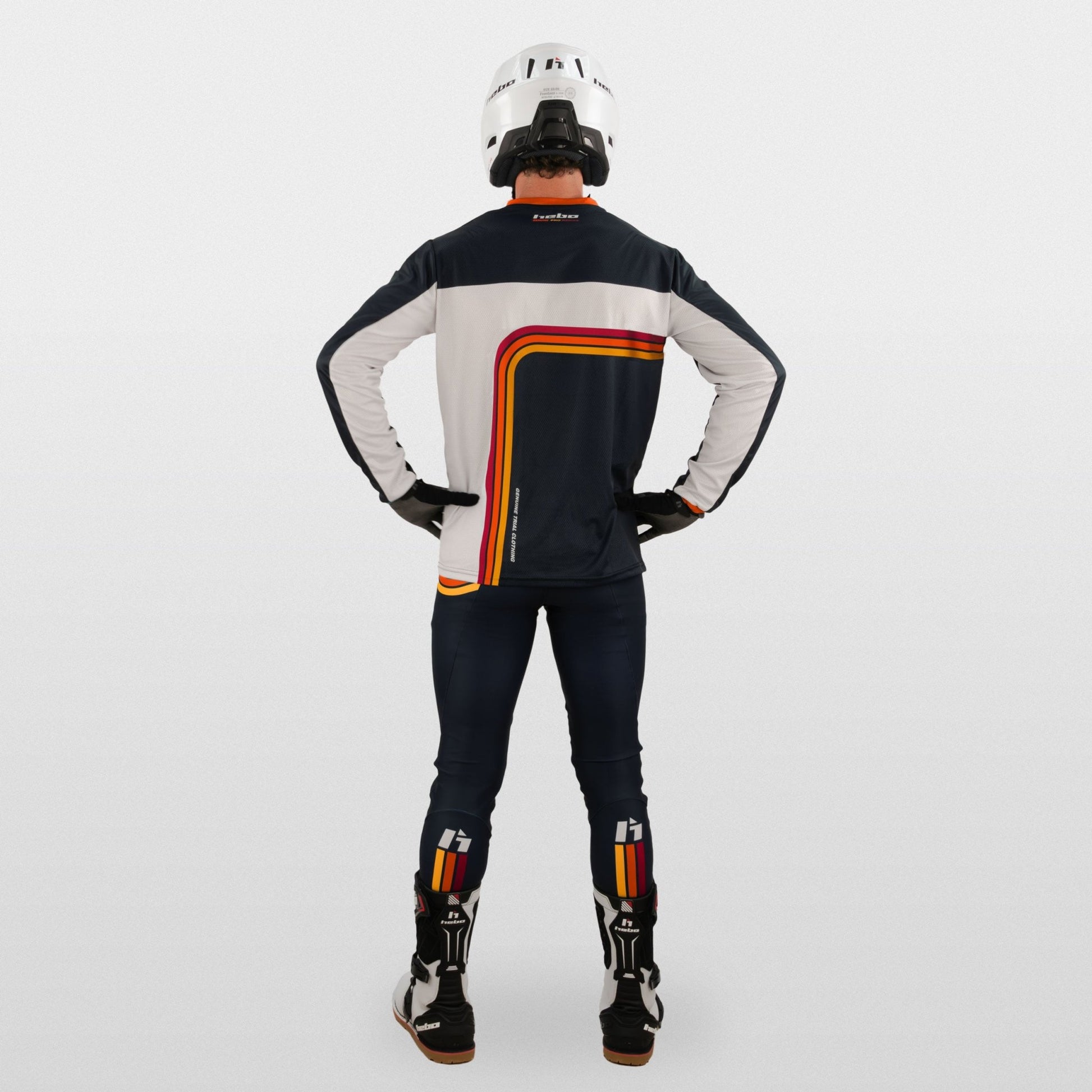 Pantalon Pro Trial Retro Rojo - Hebo