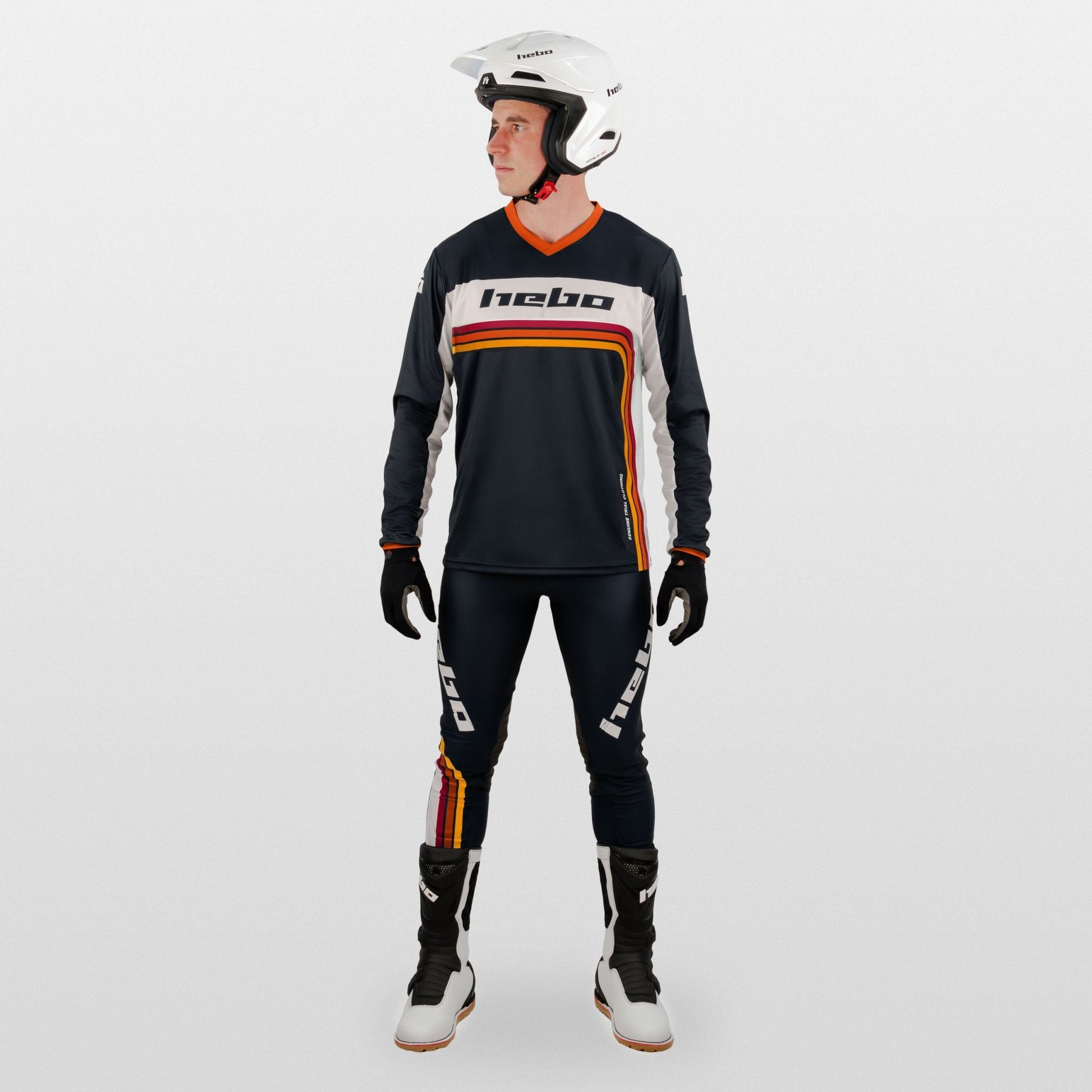 Pantalon Pro Trial Retro Rojo - Hebo