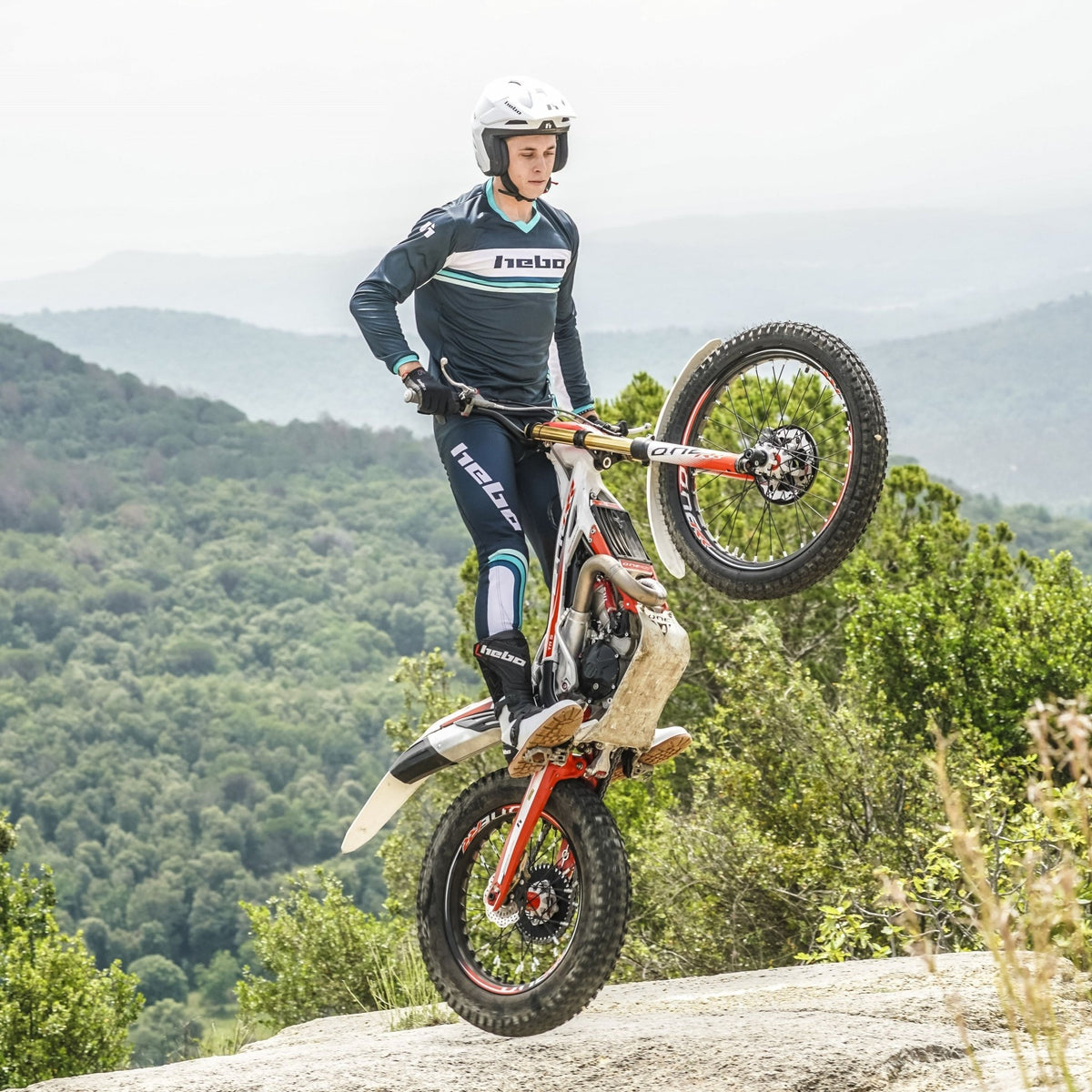 Pantalon Pro Trial Retro Verde - Hebo