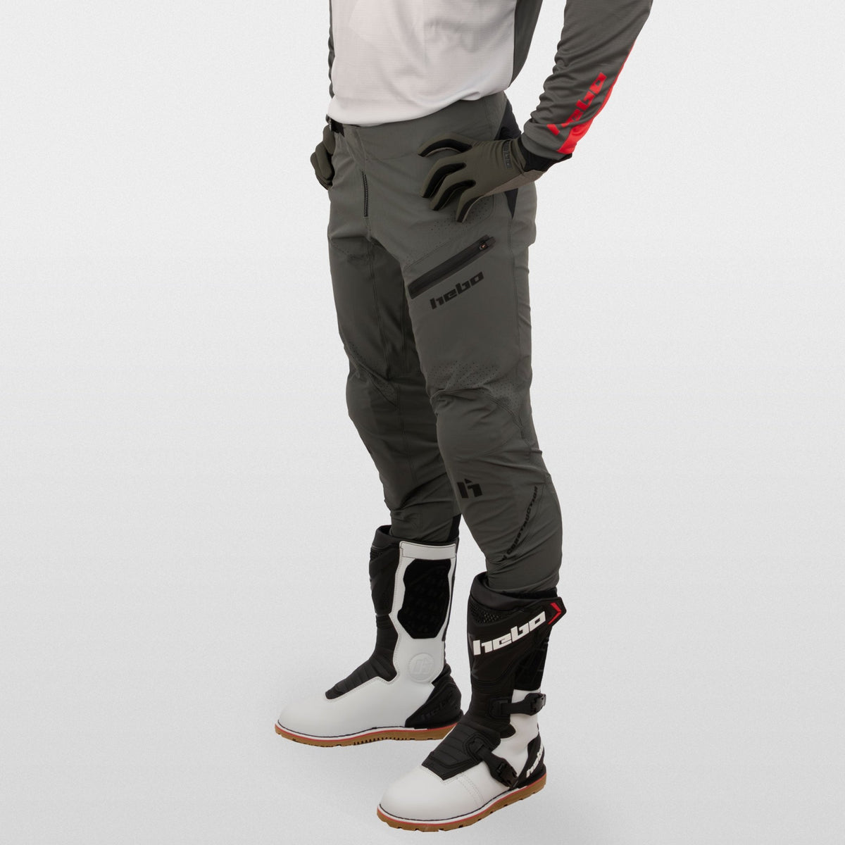 Pantalon Trial Tech Gris - Hebo