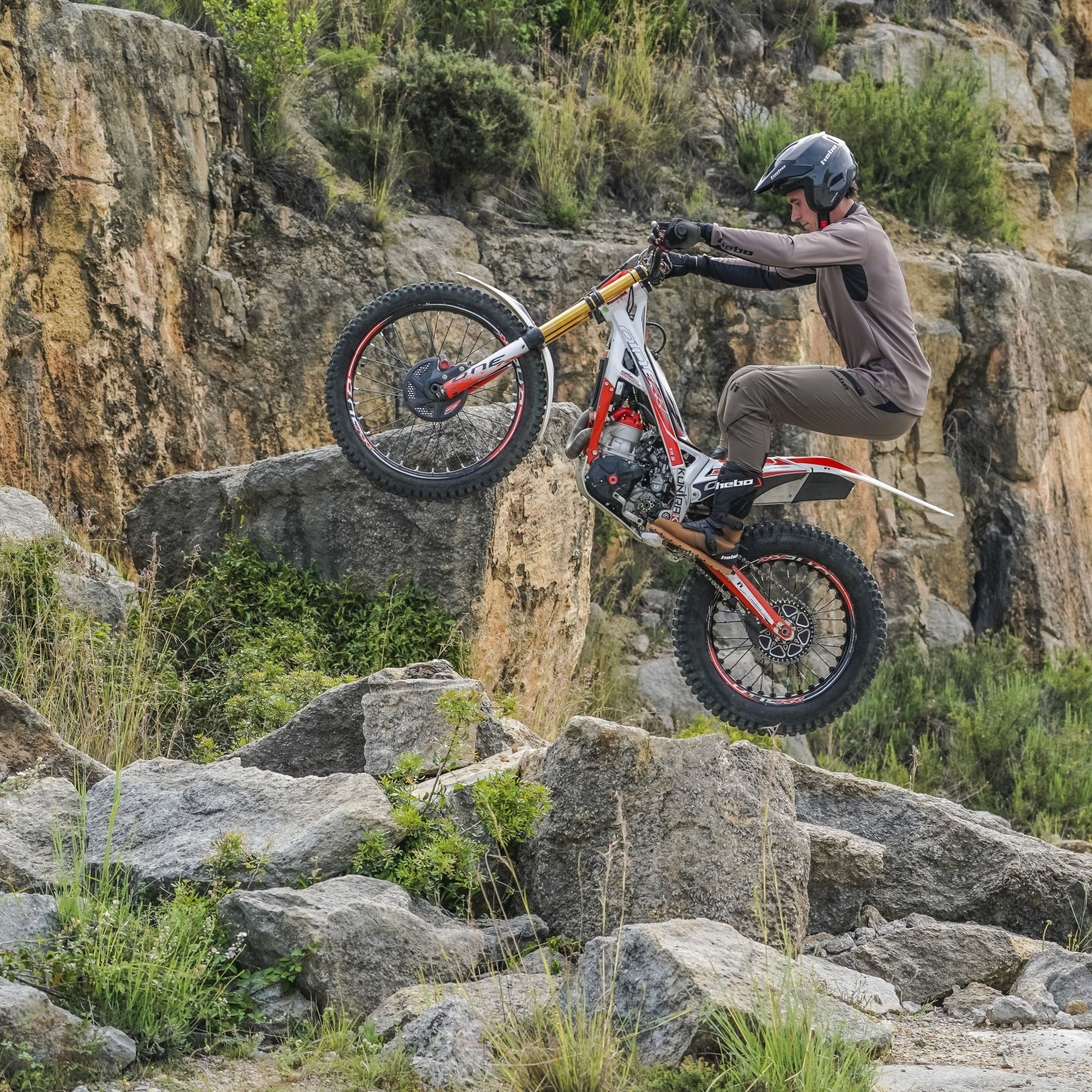 Pantalon Trial Tech Marron - Hebo