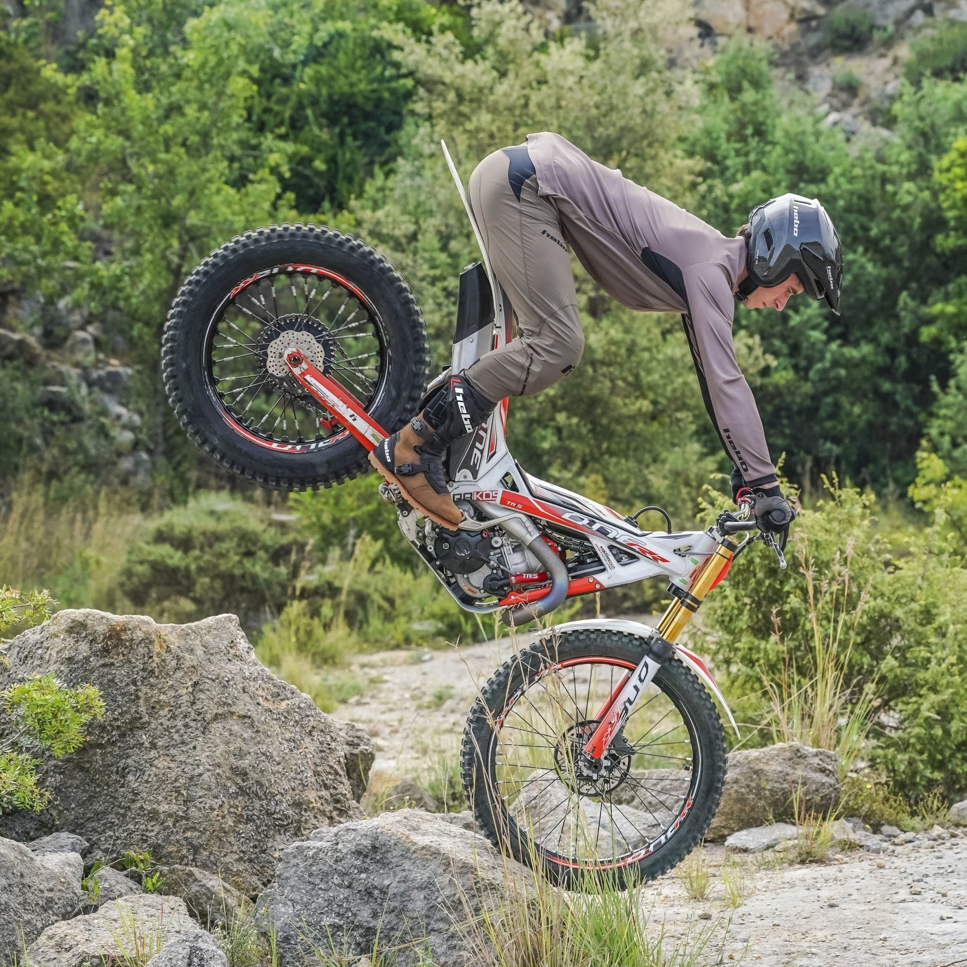 Pantalon Trial Tech Marron - Hebo
