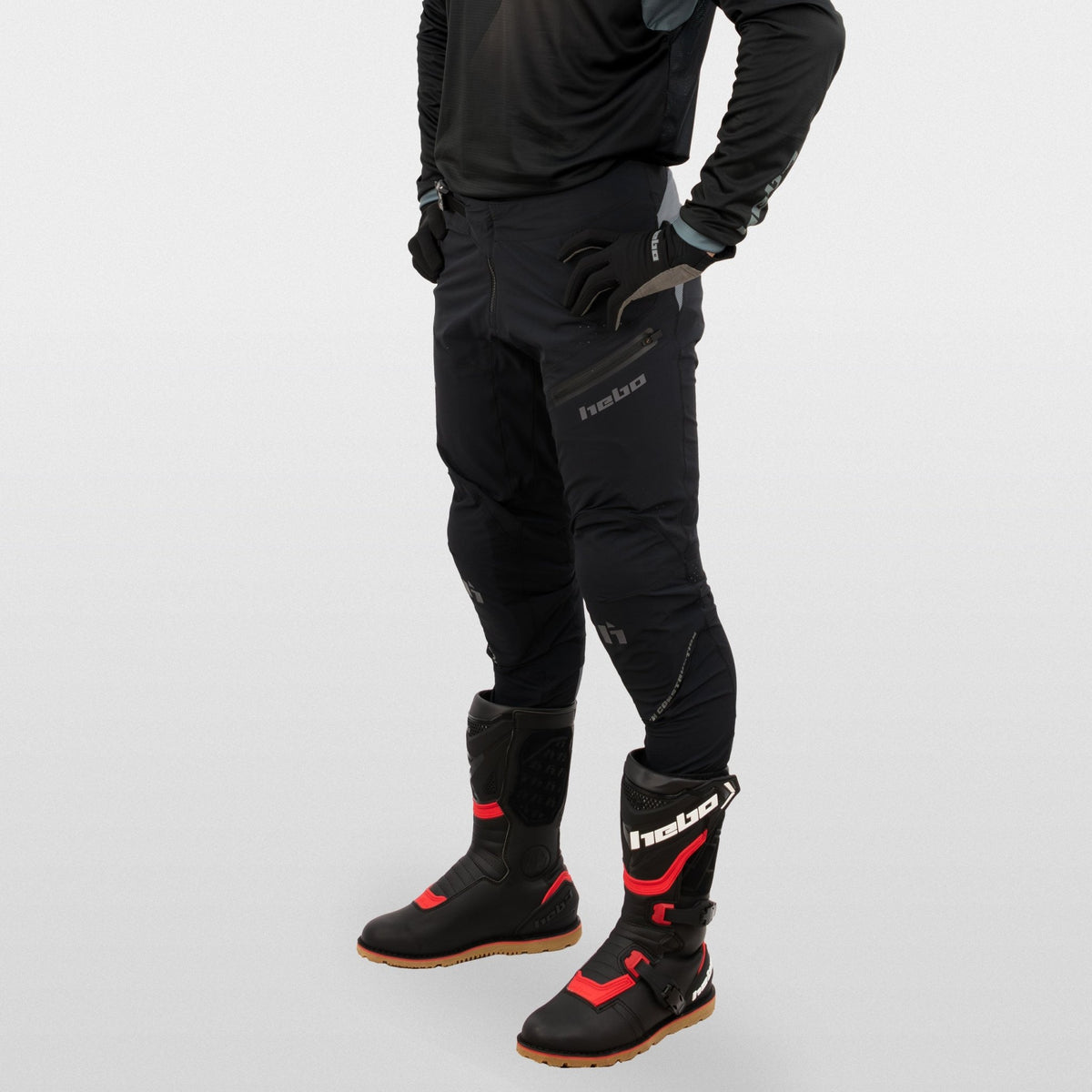Pantalon Trial Tech Negro - Hebo