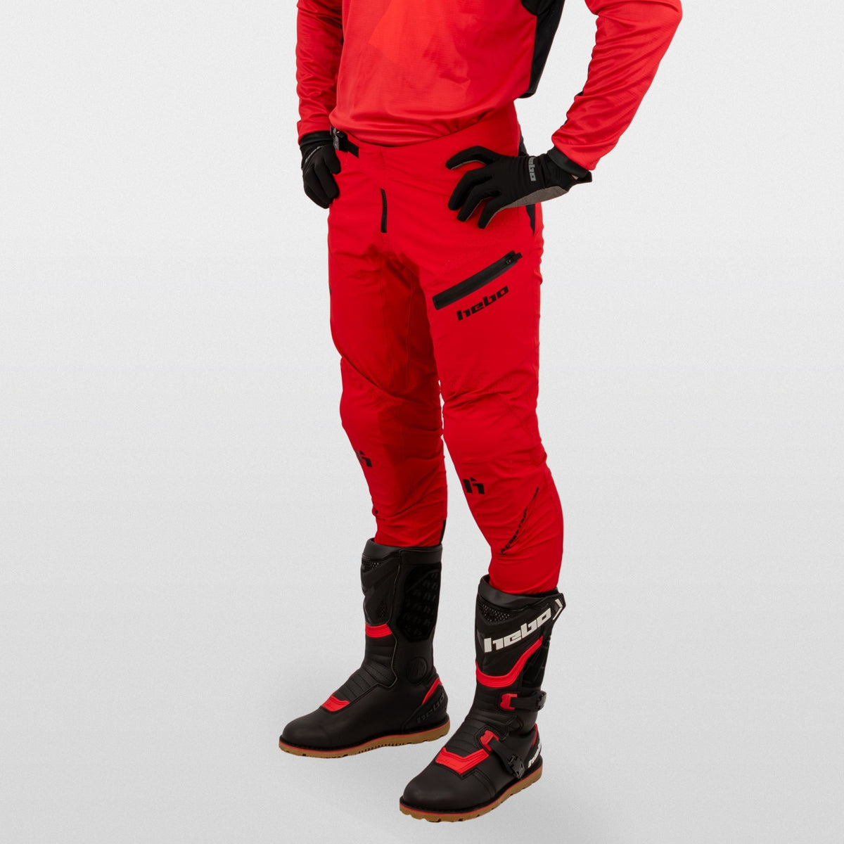 Pantalon Trial Tech Rojo - Hebo