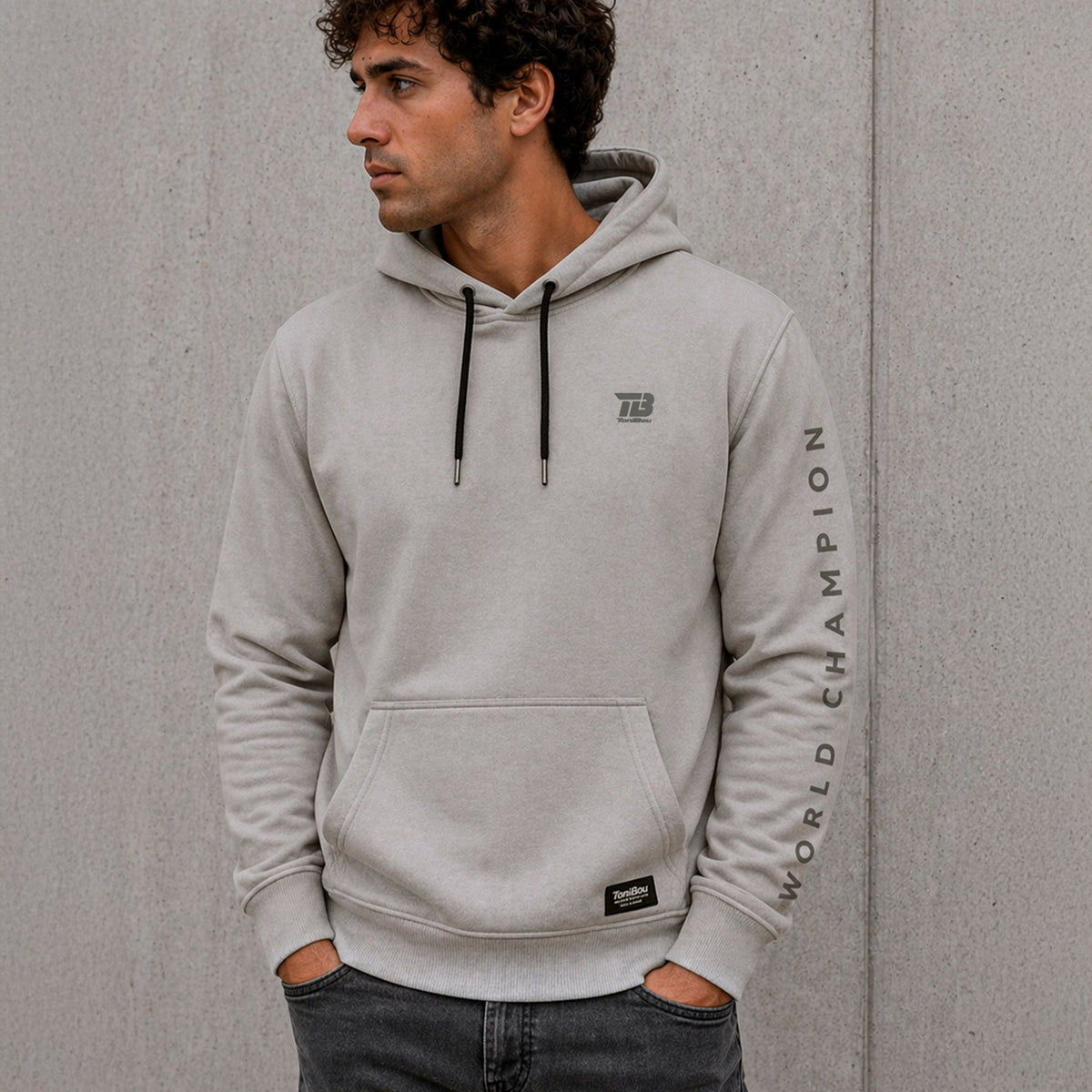 SUDADERA Toni Bou Gris - Hebo