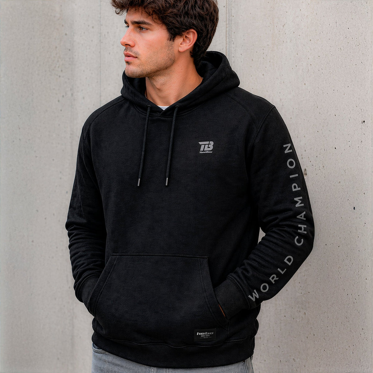 SUDADERA Toni Bou Negra - Hebo