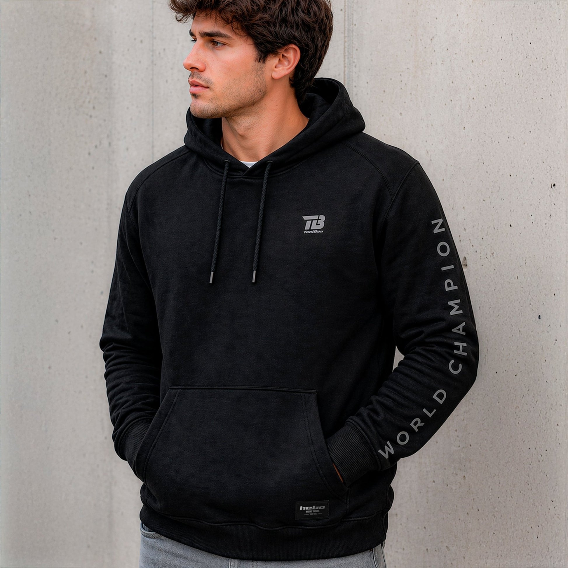 SUDADERA Toni Bou Negra - Hebo