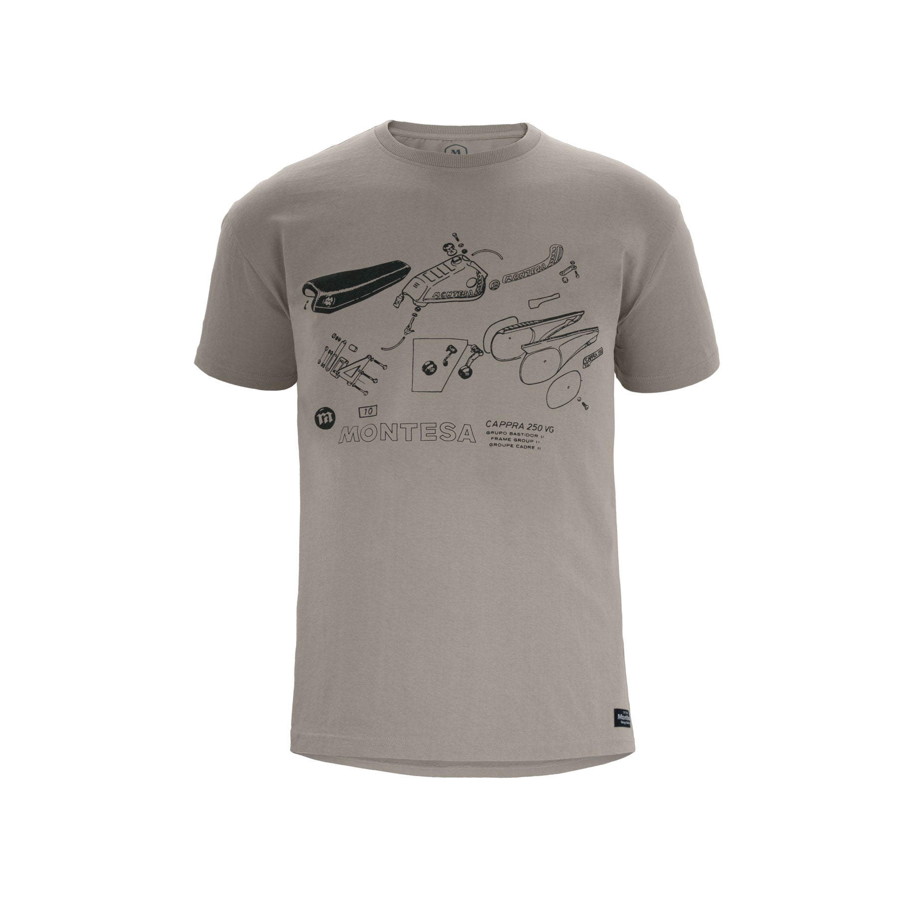 Camiseta Exploded Beige & Beige | S & Beige | M & Beige | L & Beige | XL & Beige | XXL