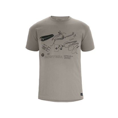 Camiseta Exploded Beige - Hebo