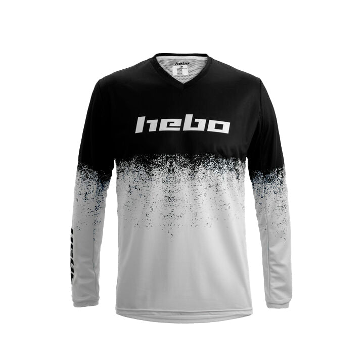 Camiseta Pro Trial V Dripped Blanco - Hebo