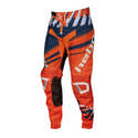 Pantalon Motocross SCRUB Adulte - Certification CE - Tissu Stretch Et Renforts - Bleu/Orange - 10